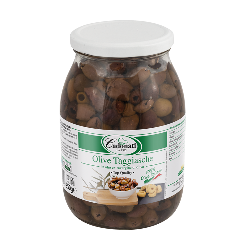 Olive Taggiasche in olio extra vergine di oliva