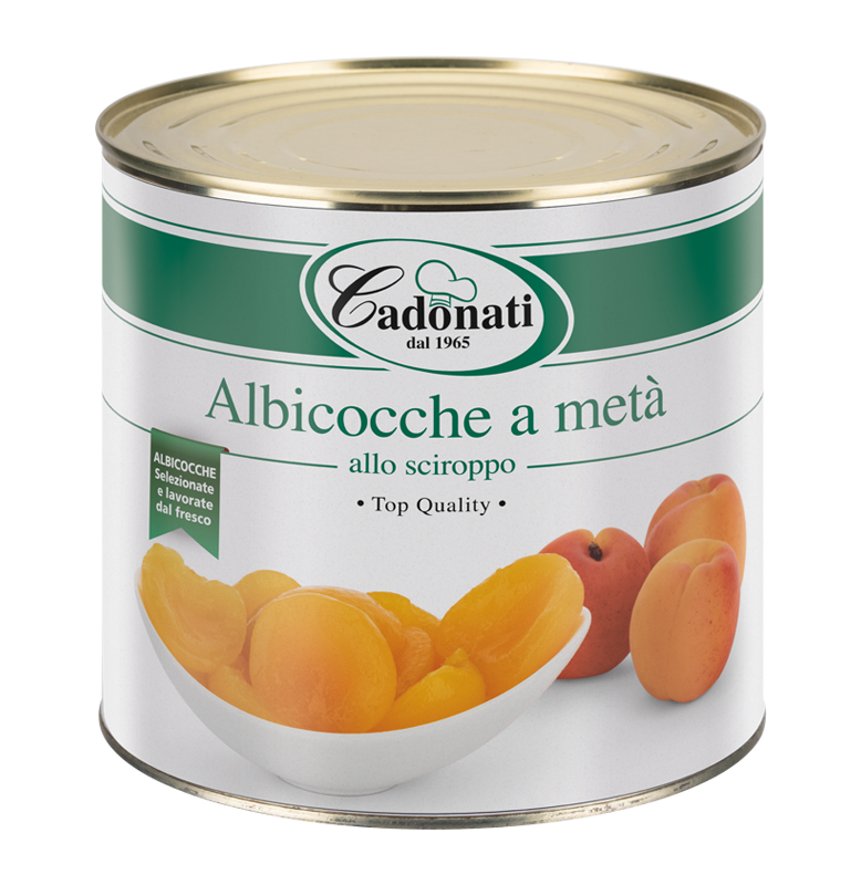Albicocche a metà allo sciroppo