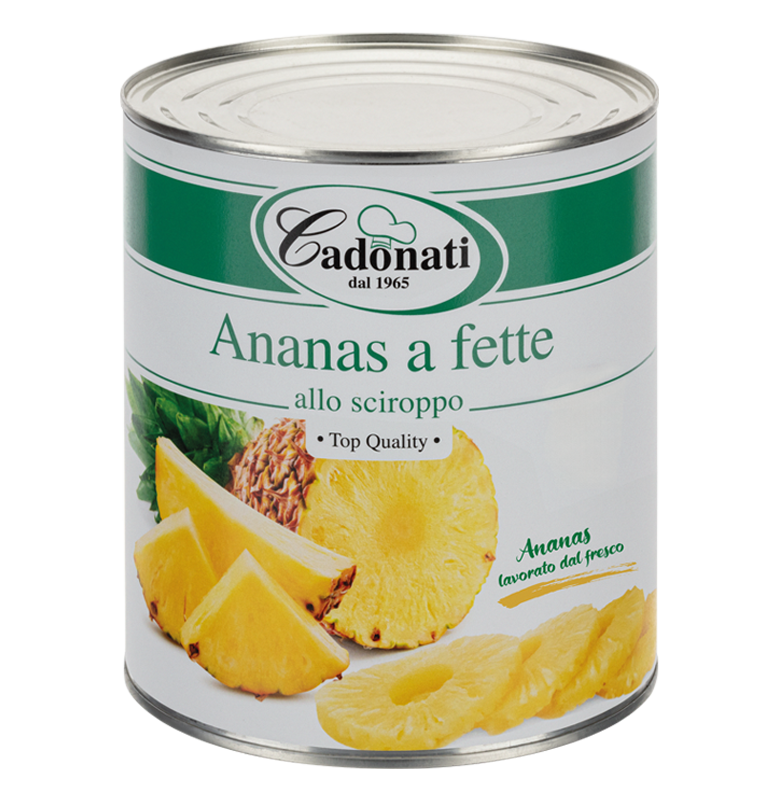 Ananas a fette allo sciroppo