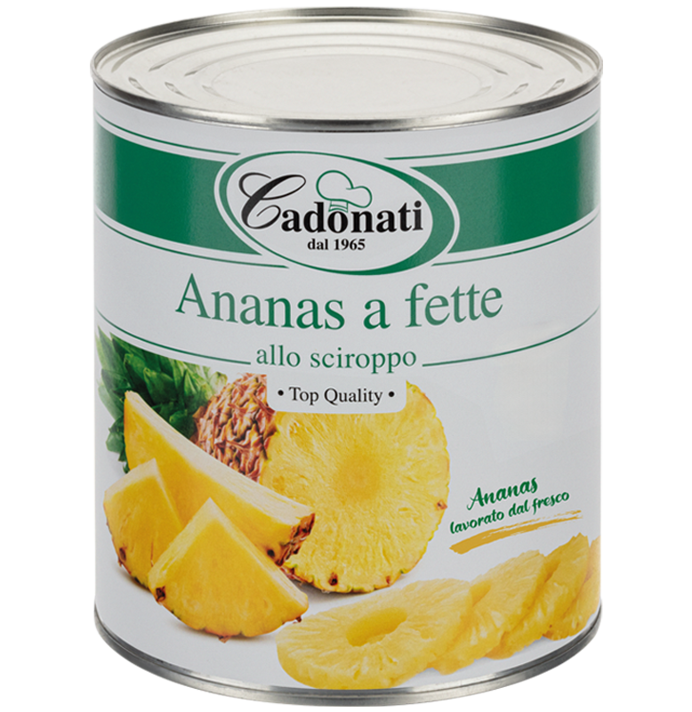 Ananas a fette allo sciroppo