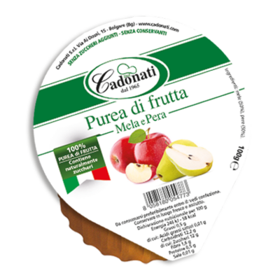 Purea di frutta monodose – Mela e Pera