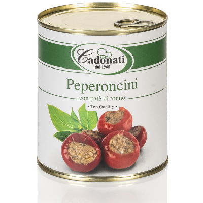 Peperoncini con patè di tonno