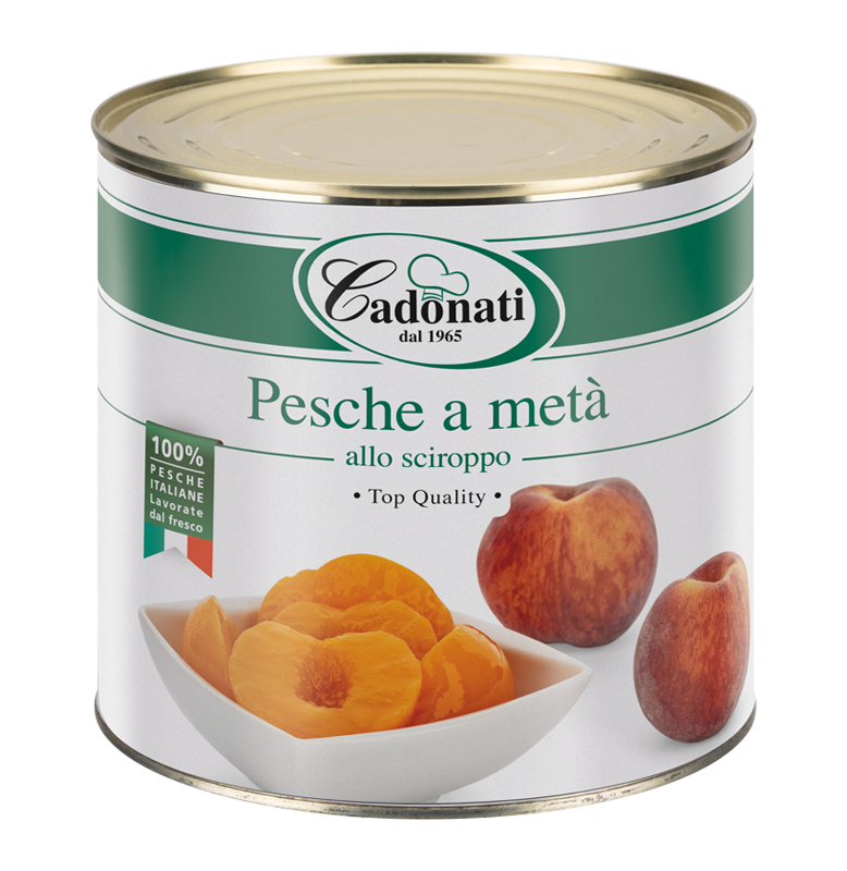 Pesche a metà allo sciroppo