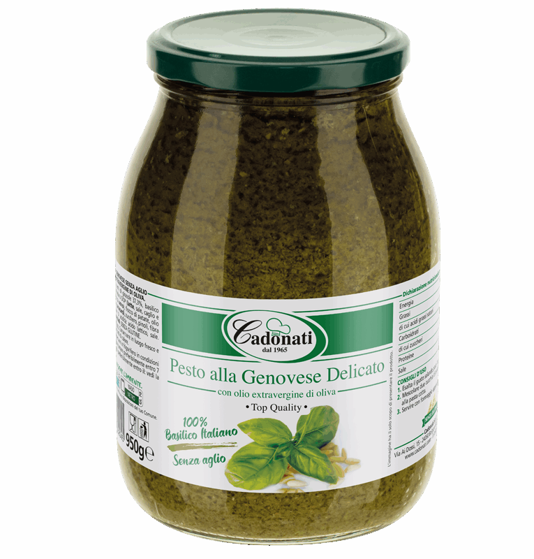 Pesto alla genovese delicato senza aglio