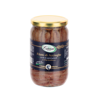 Filetti di Acciughe in olio di semi di girasole